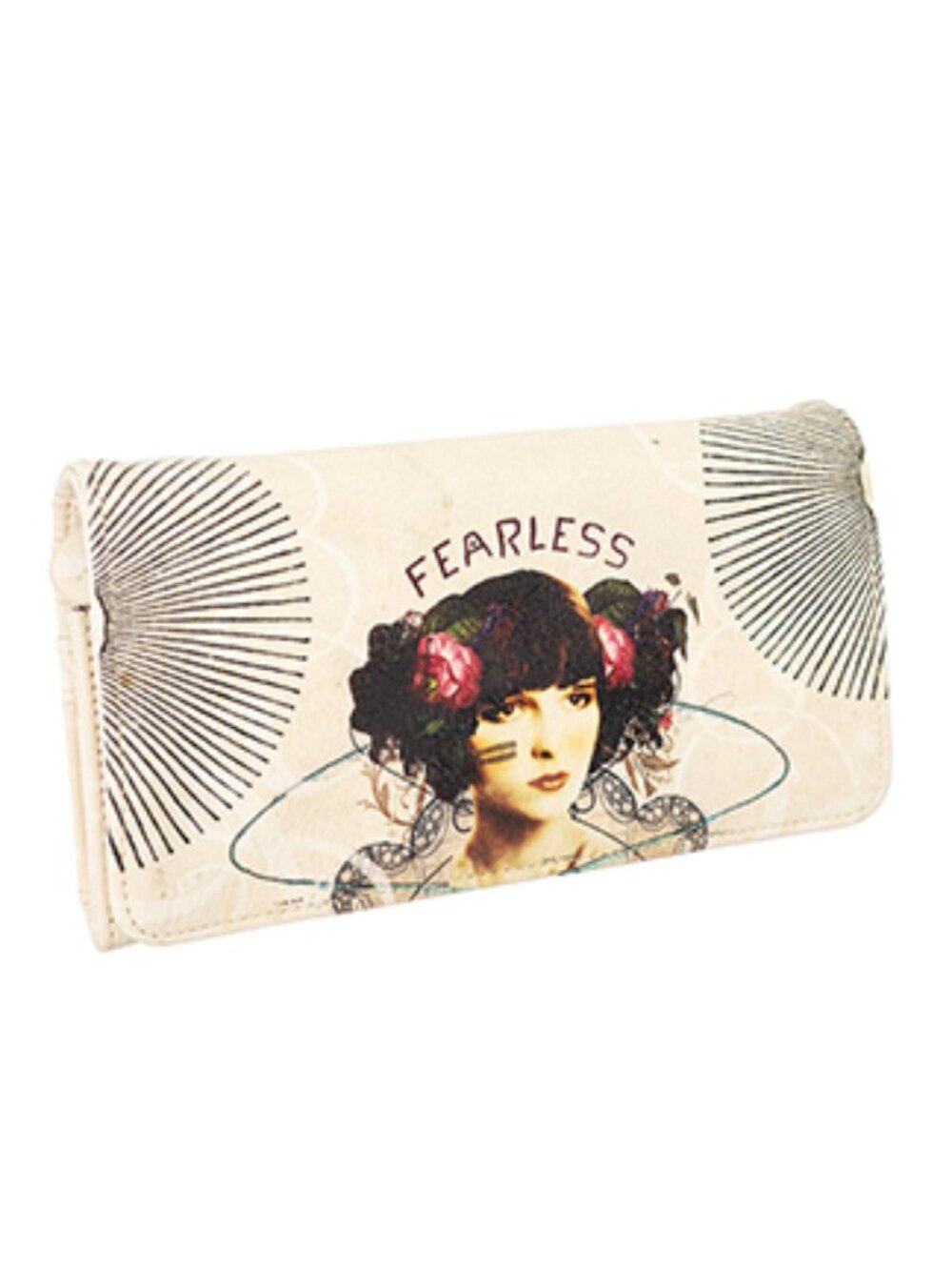 NEW NWT PAPAYA "Fearless"  Trifold Wallet   Great Gift!   Vegan Leather